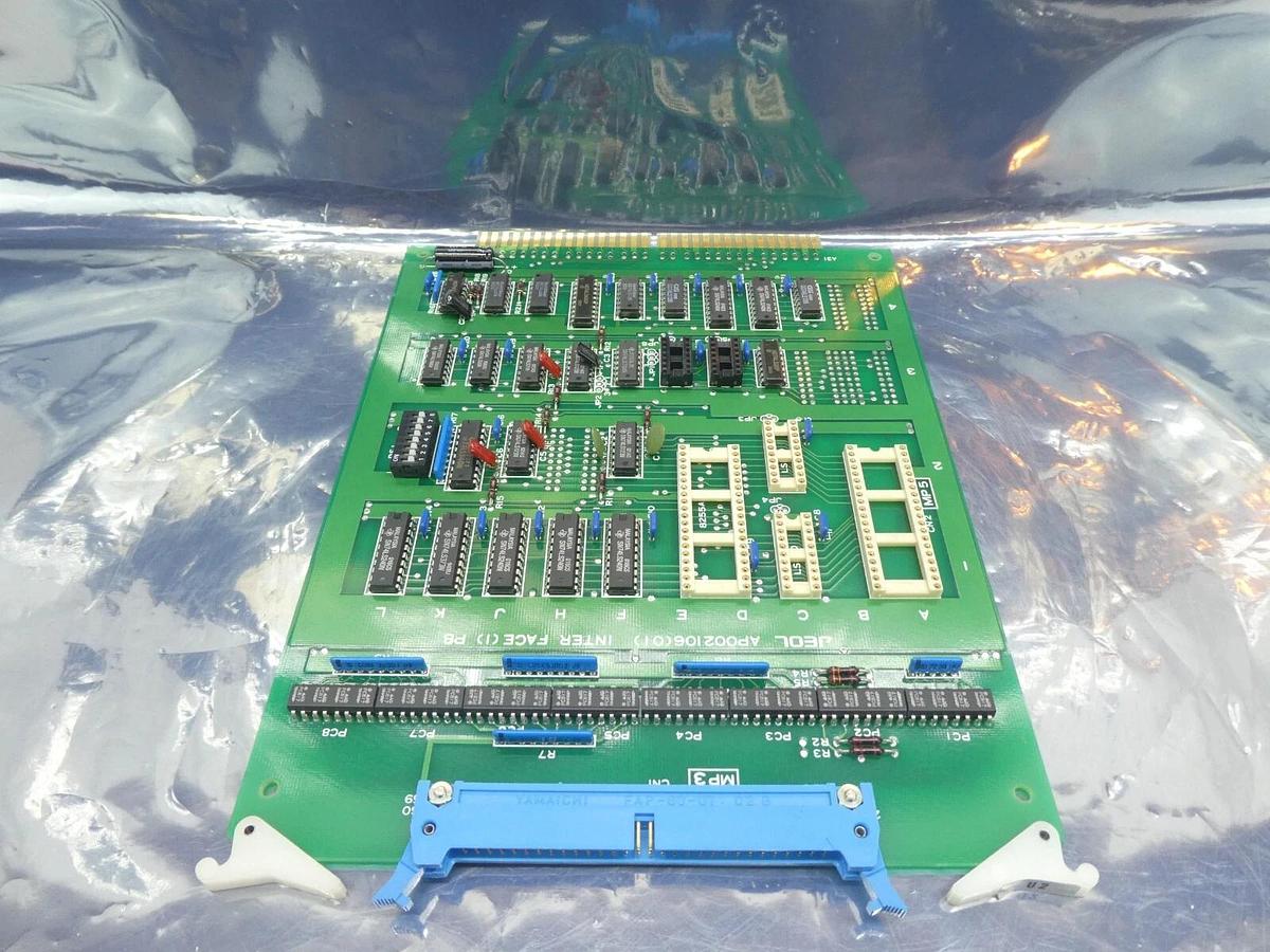 Used JEOL AP002106(01) Inteface PCB Card INTER FACE(1) PB JSM-6300F SEM Working Spare