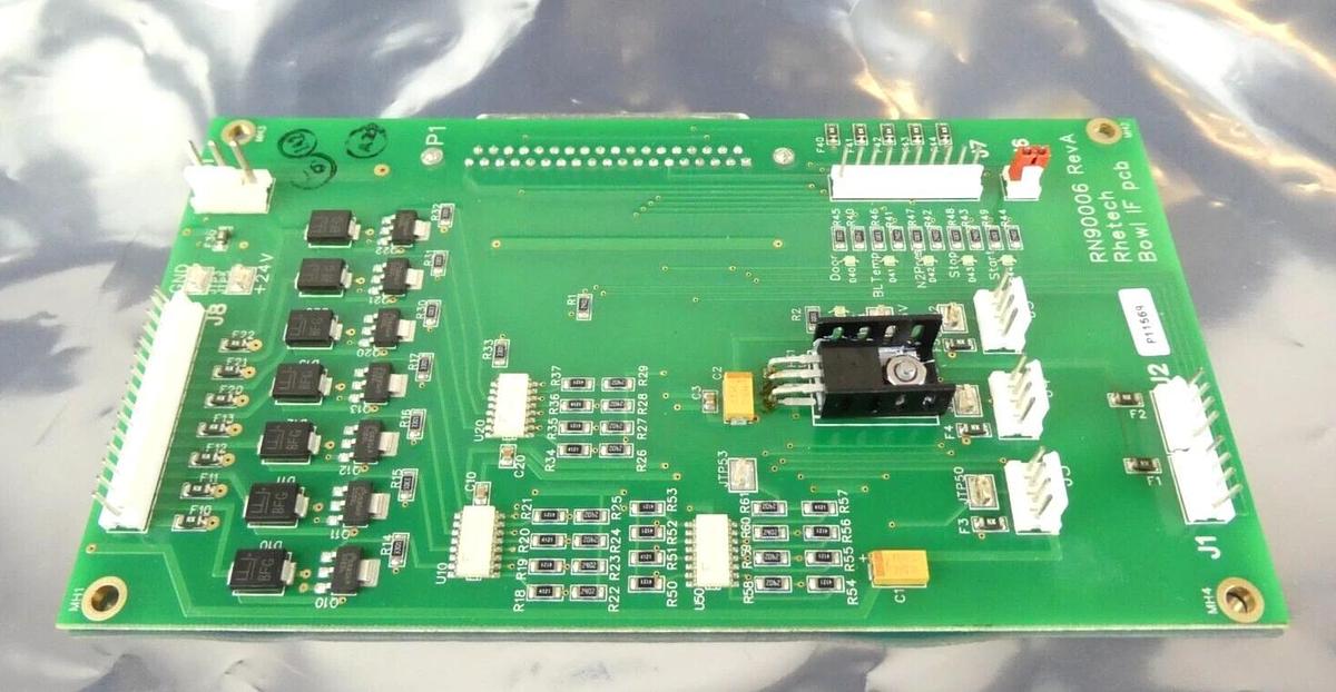 Used Rhetech Inc RN90006 SRD Main Bowl IF Interface PCB Board OEM Refurbished