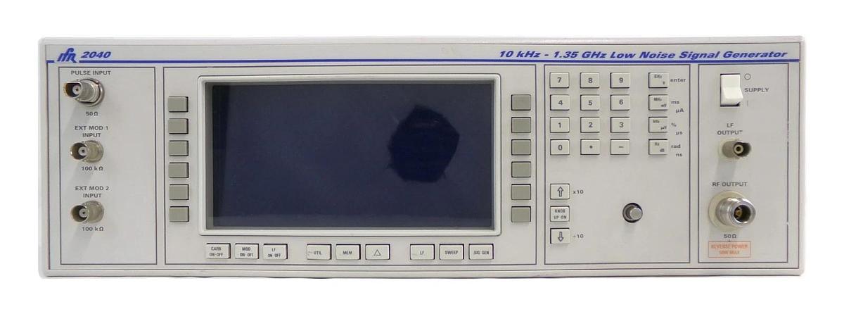 Used IFR 2040 10khz-1.35Ghz Low Noise Signal Generator 9.15 Opt. 2 Dented As-Is Spare