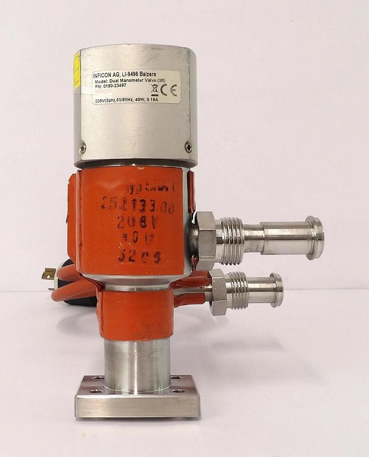Used Inficon LI-9496 Dual Manometer Valve AMAT Applied Materials 0190-23497 Working