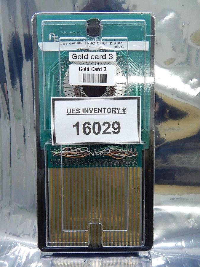 Used Alphatronics Gold Card 3 Probe Card PCB Standard B481 100.0 Ohms Meters 1&4 Used
