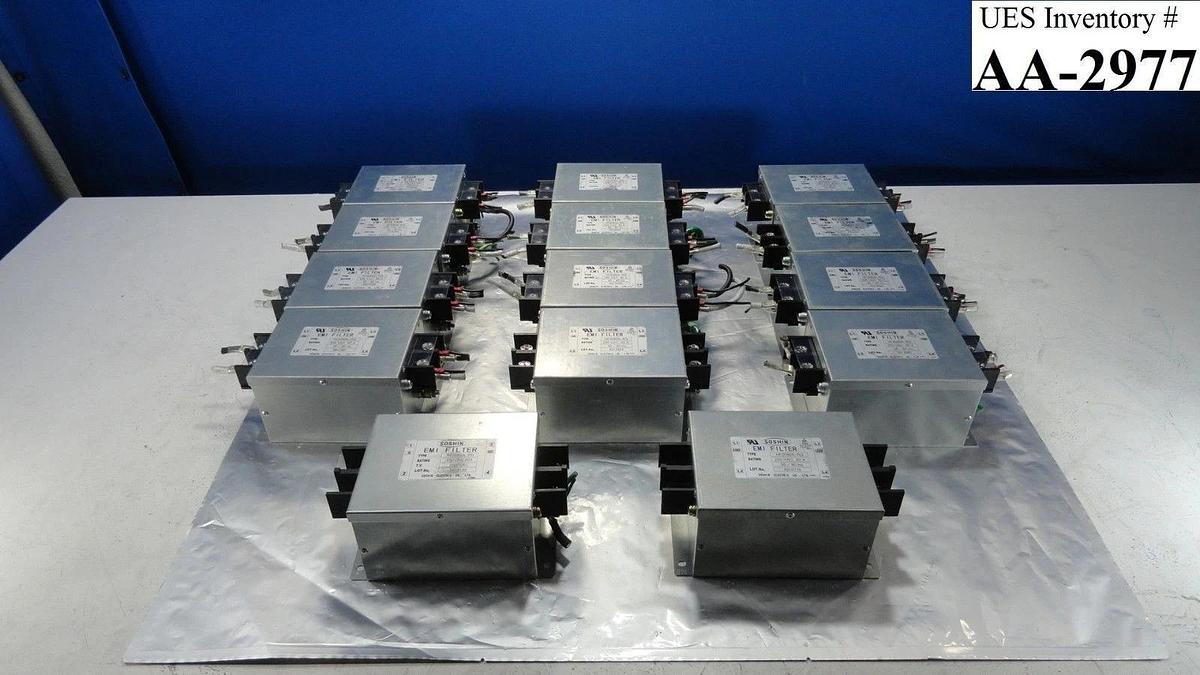 Used Soshin Electric NF2080A-RQ EMI Filter Reseller Lot of 14 Used Working