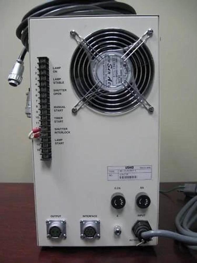Used USHIO HB-251B/A Lamp Housing & HB-25103BY Power Supply Used Working