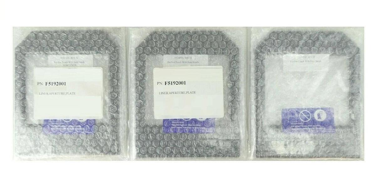 Varian Ion Implant Systems F5192001 Liner Aperture Plate Reseller Lot of 3 New