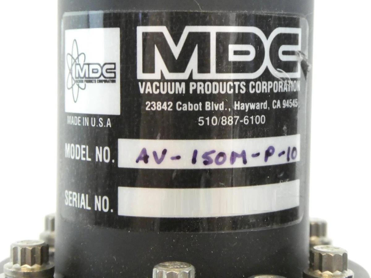 Used MDC Vacuum Products 313029-10 Angle Valve AV-150M-P-10 Lot of 2 Working Surplus