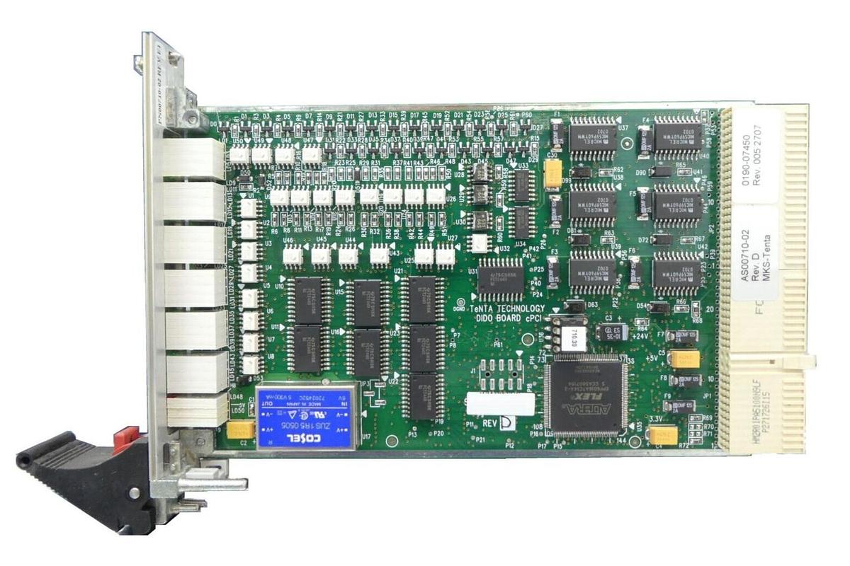 Used MKS Instruments TeNTA AS00710-02 Digital I/O PCB Card AMAT 0190-07450 Working