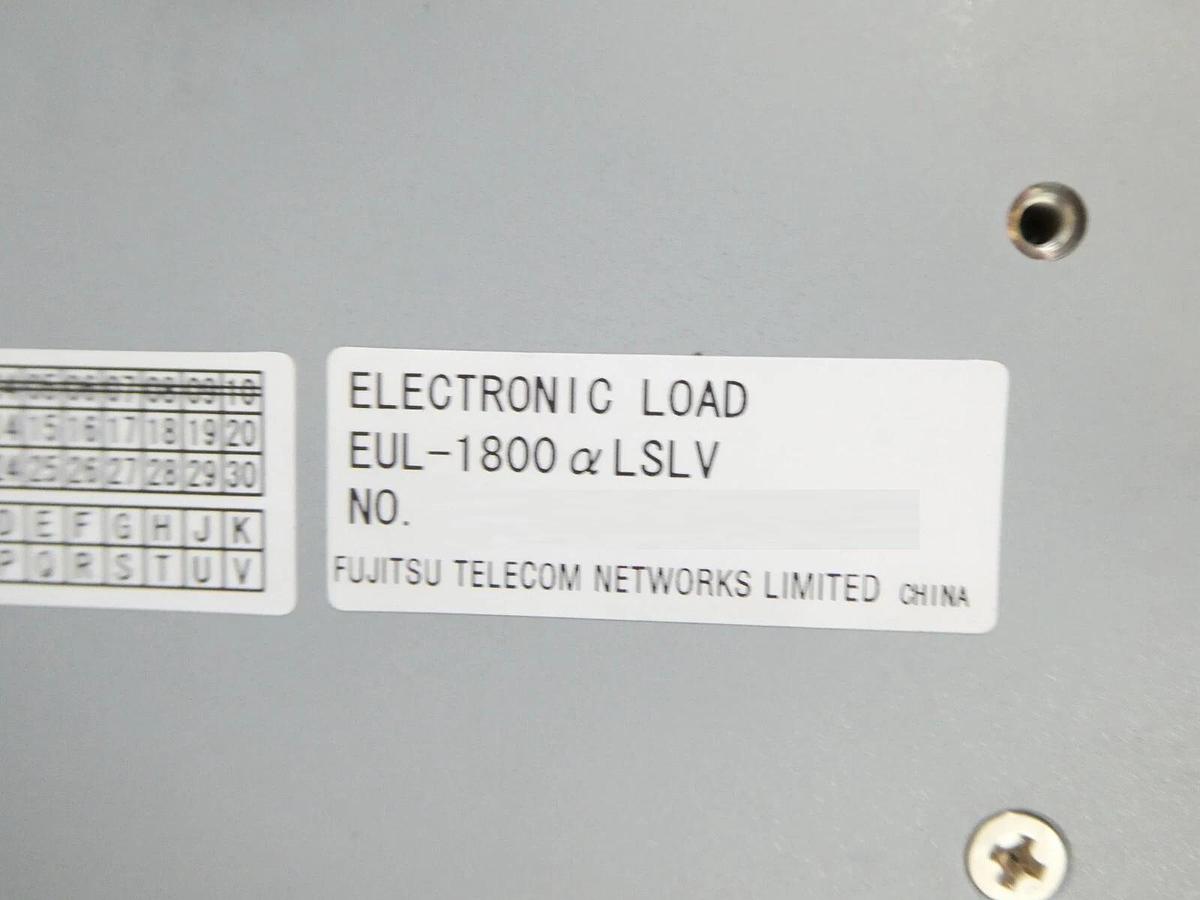 Used Fujitsu EUL-1800αL SLV Electronic Load Tester Module 1800 Watts Working Surplus