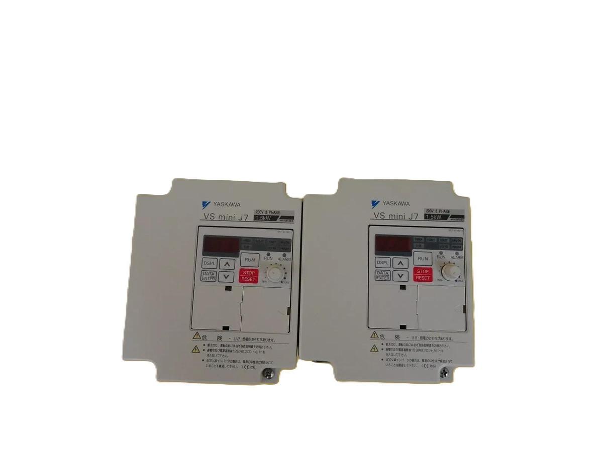 Used Yaskawa Electric CIMR-J7AA21P5 J7 Series Inverter VS mini V7 Lot of 2 Working