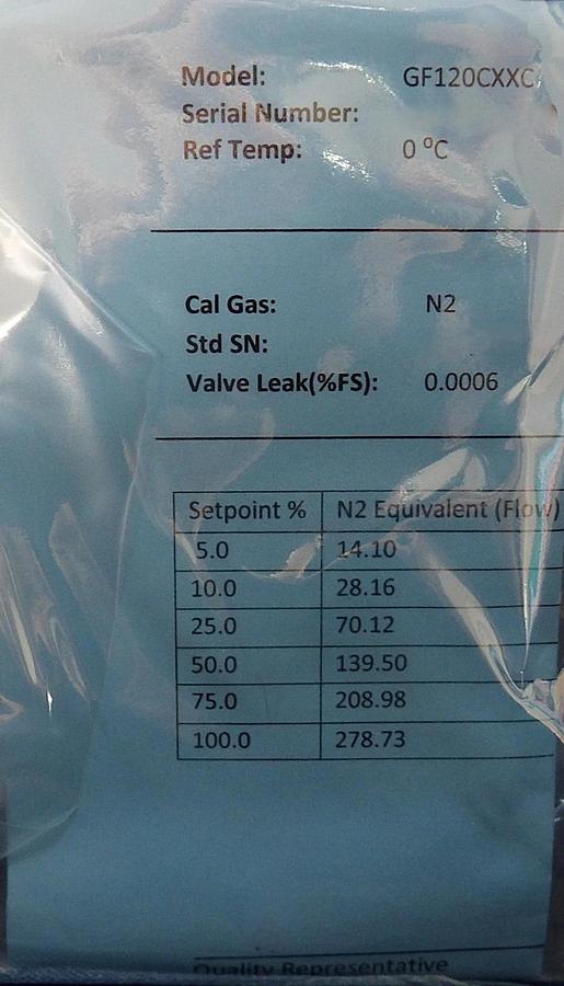 Brooks Instrument GF120C-109832 Mass Flow Controller MFC 50 SCCM CHF3 New