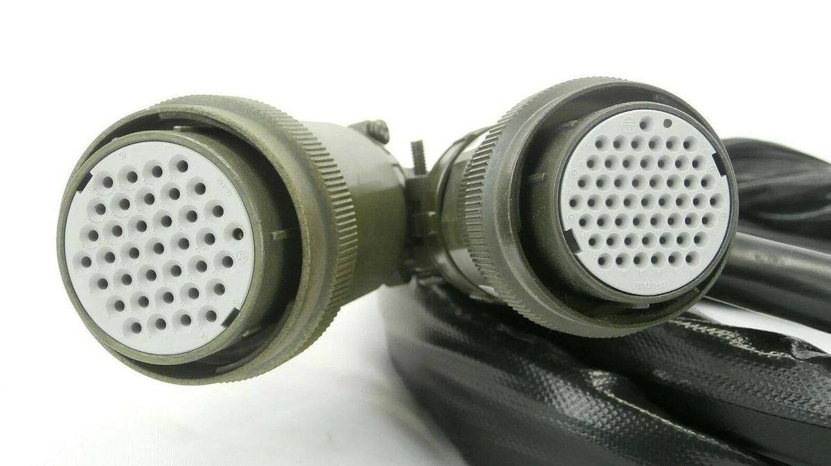 Used Mitsubishi MELFA RV Series Robot Cable Set of 2 1E-2CBL-N(P) 1E-2CBL-N(S) Spare