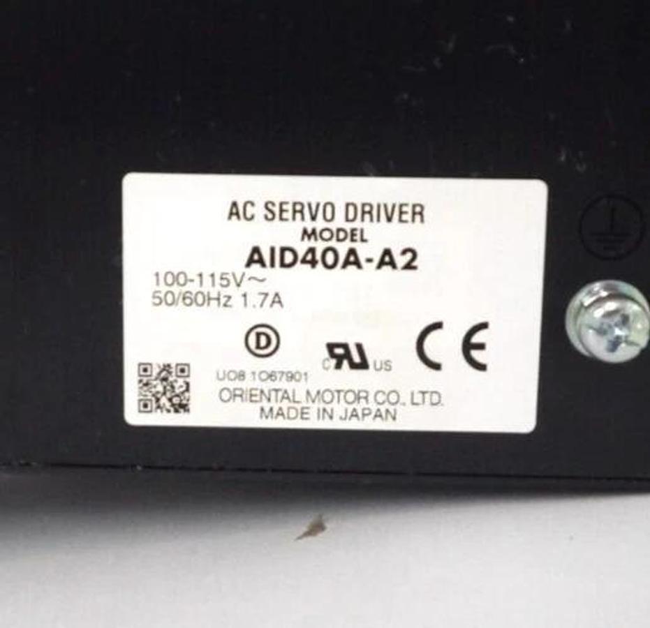 Used Oriental Motor Co. AID40A-A2 AC Servo Driver Module Working Surplus