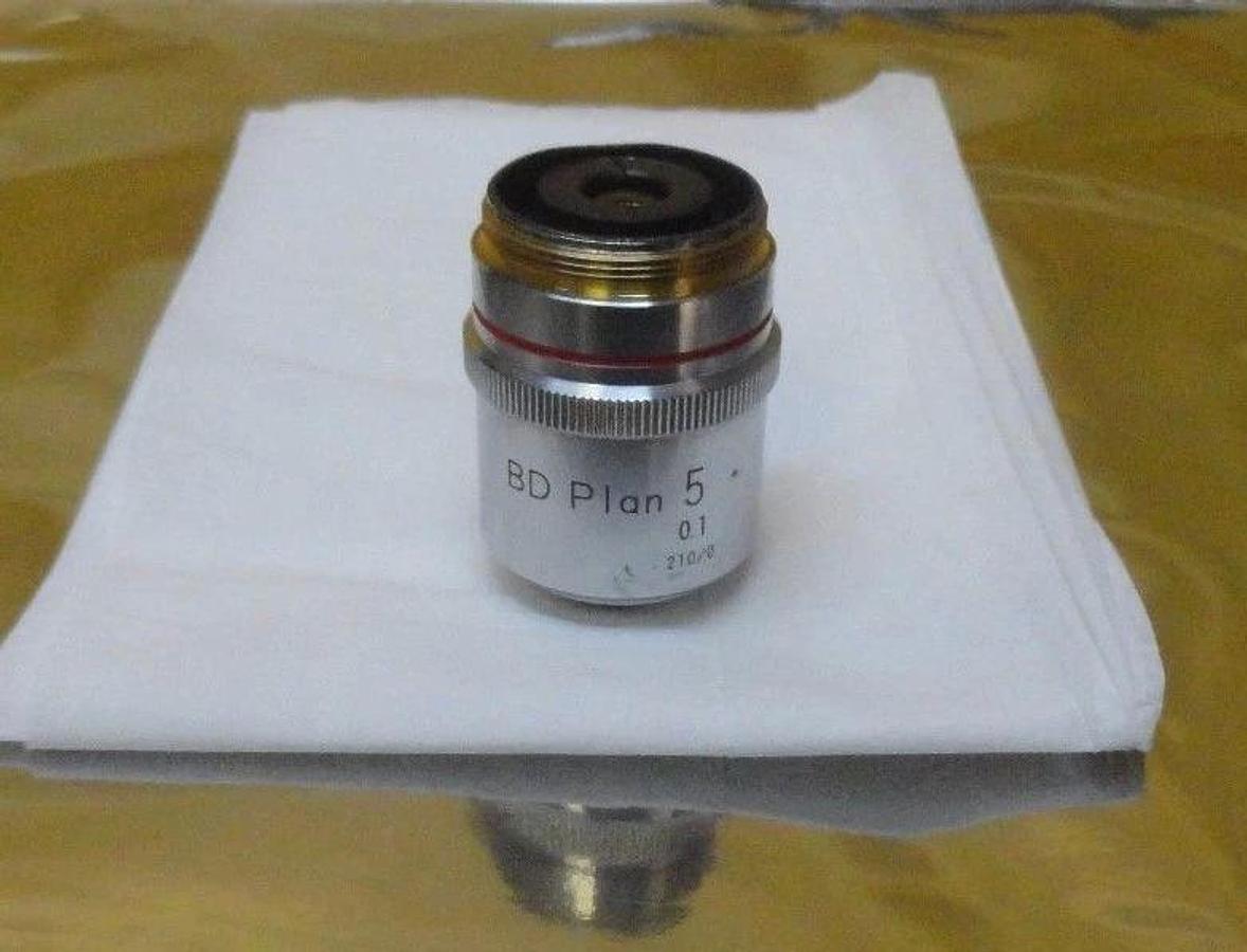 Used Nikon Precision BD Plan 5 Microscope Objective Lens 0.1 210/0 Working Surplus