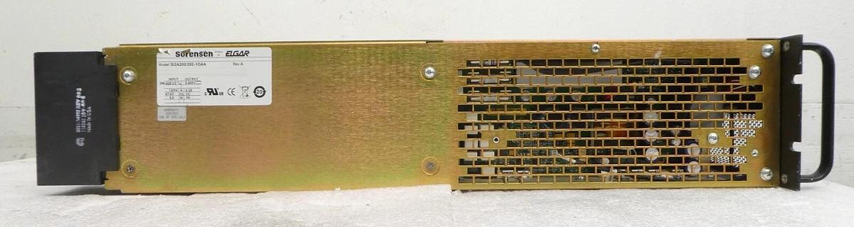 Used Sorensen SGA200/25E-1DAA Modular DC Power Supply Ametek AMAT Working Surplus