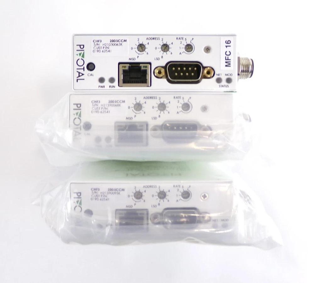Pivotal Systems 32-03455 Mass Flow Controller MFC AMAT 0190-62541 Lot of 3 New