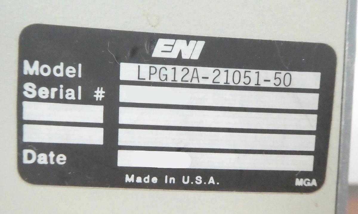 Used LPG-12A ENI Power Systems LPG12A-21051-50 Soil State Power Generator Working