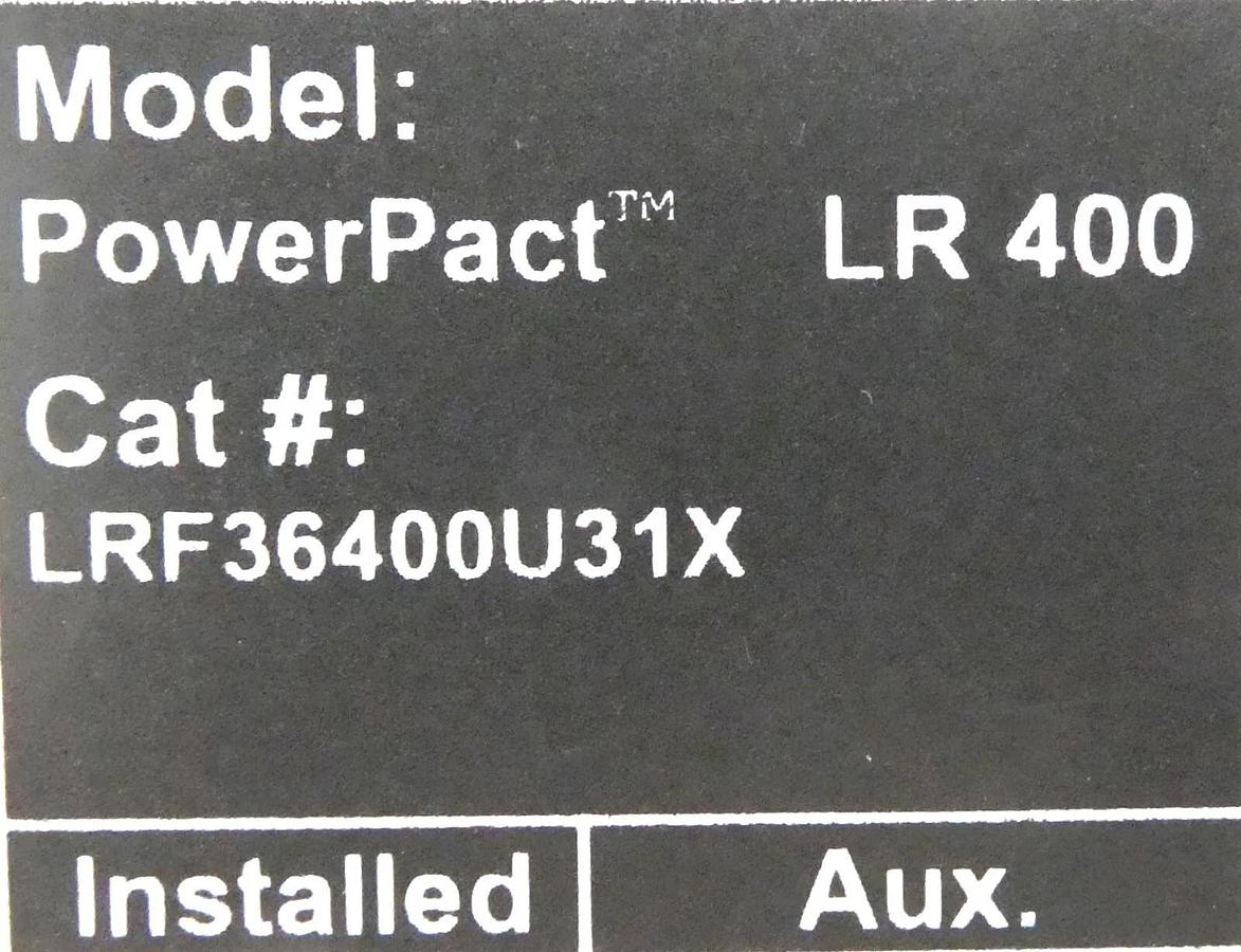 Used Schneider Electric LRF36400U31X 3-Pole Circuit Breaker PowerPact LR400 Working