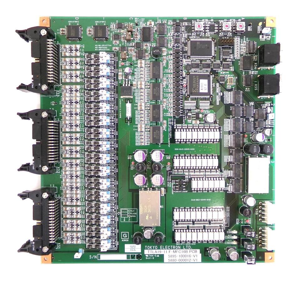 Used TEL Tokyo Electron 5880-000012-V1 PCB TTLA19-11 F-MFC16B 5895-100016-V1 Working
