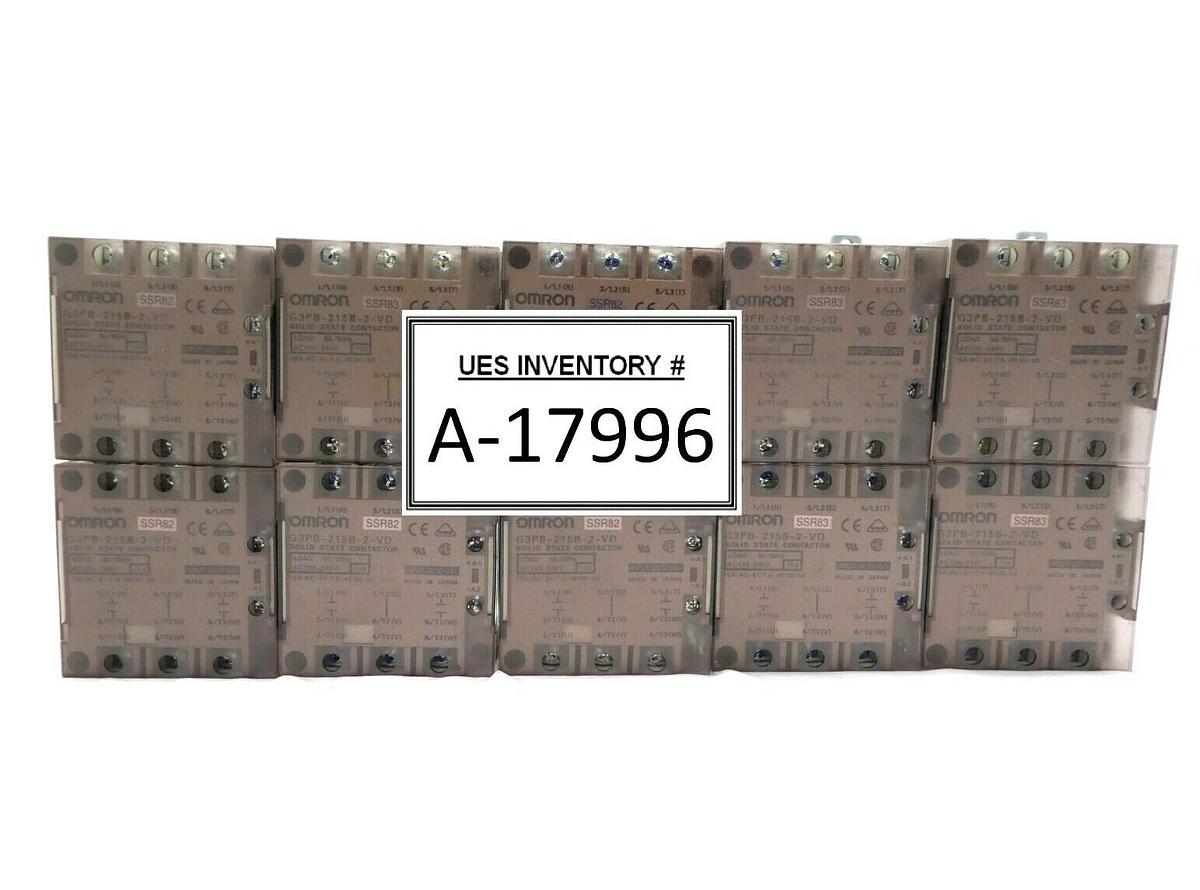Used Omron G3PB-215B-2-VD Solid State Relay G3PB Lot of 10 Working Surplus