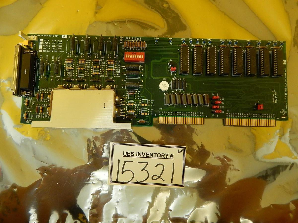 Used Gatan 678-17004 GIB Lens Driver LENS 3 PCB Card Rev. 6 JEOL JEM-2010F Used