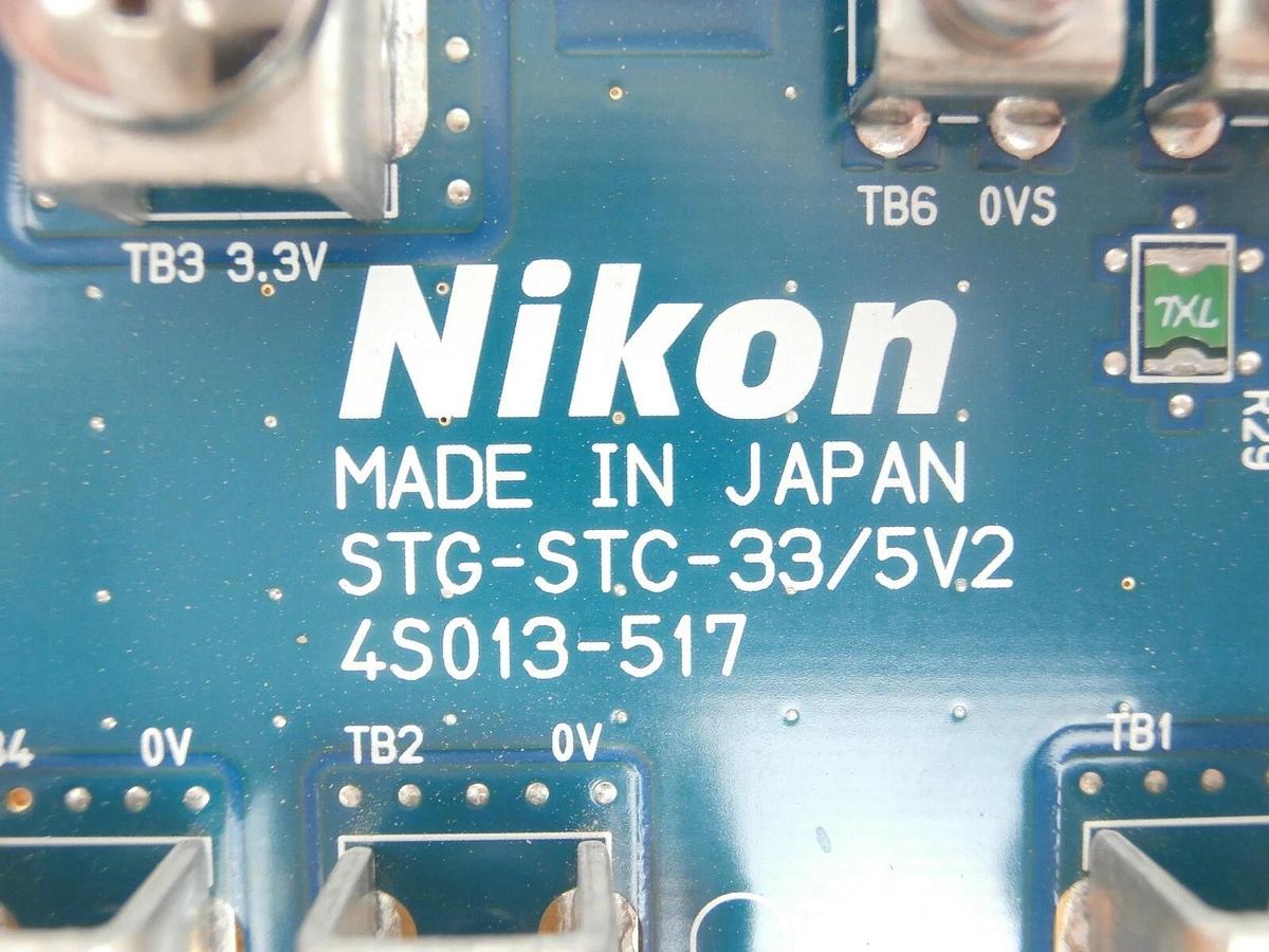 Used Nikon 4S013-517 Backplane Interface Board PCB STG-STC-33-5V2 NSR Working Surplus