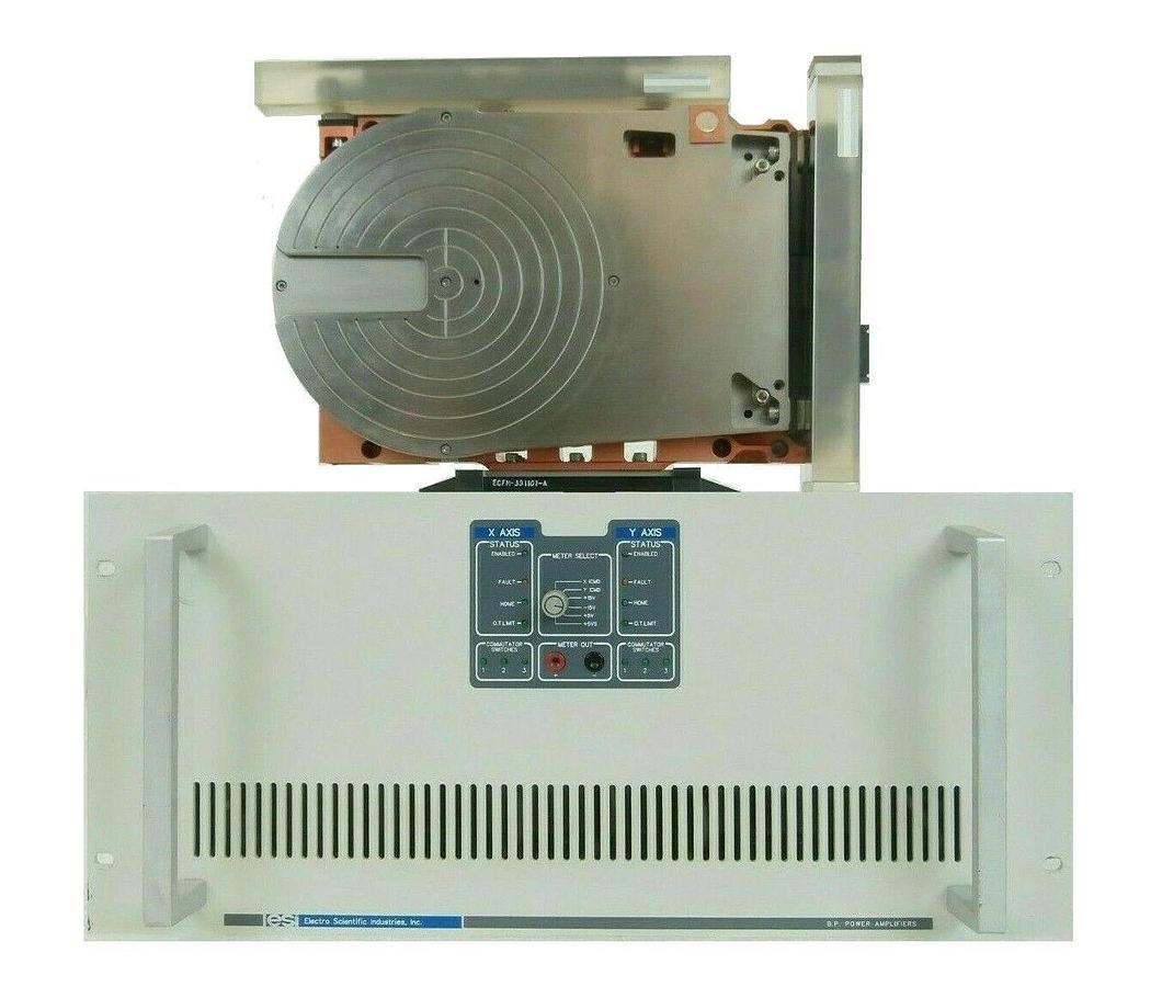 Used ESI 200mm Wafer Stage and Controller Set 60420 ECFM-391101-A 9250 System Working