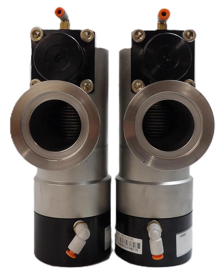 Used MKS Instruments L2-40-SP1 Angle Valve Reseller Lot of 2 Working Surplus