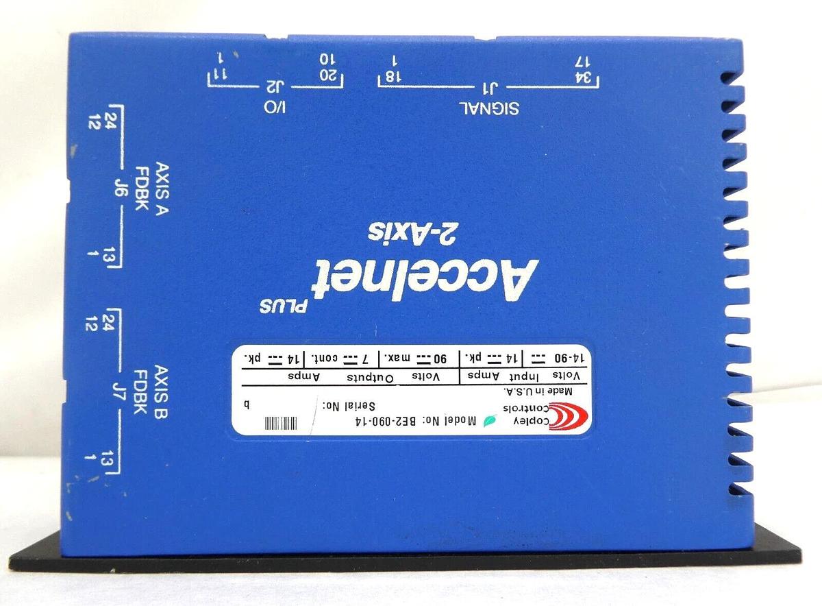 Used Copley Controls BE2-090-14 Accelnet Plus 2-Axis Servo Drive Working Surplus