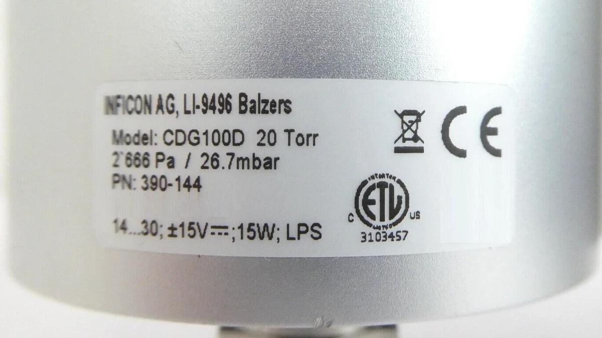 Used Inficon CDG100D Baratron Transducer Reseller Lot of 8 Working Surplus