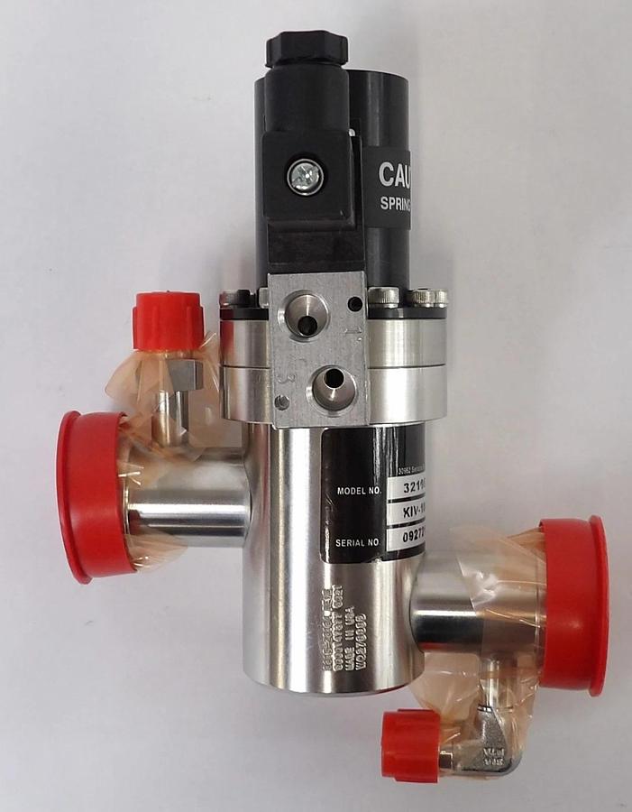 Used MDC Vacuum Products 321053 Angle Valve KIV-100-P Reseller Lot of 3 Working