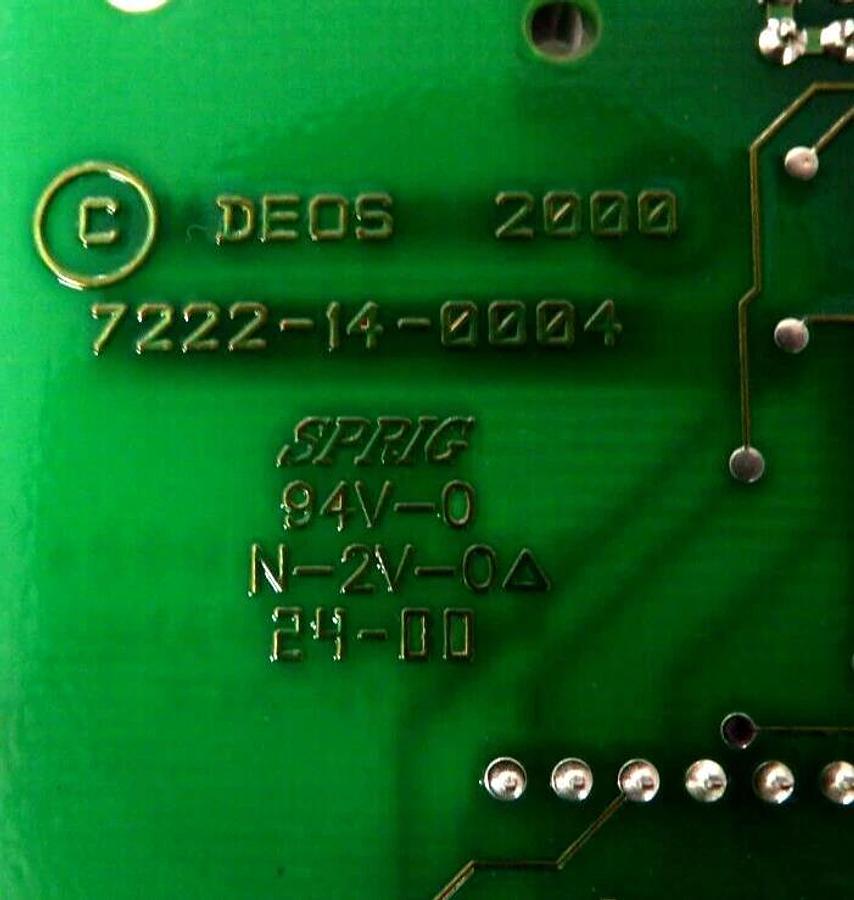 Used Coherent 7222-25-0003 Micro Controller PCB Set of 2 DEOS D1000 Working