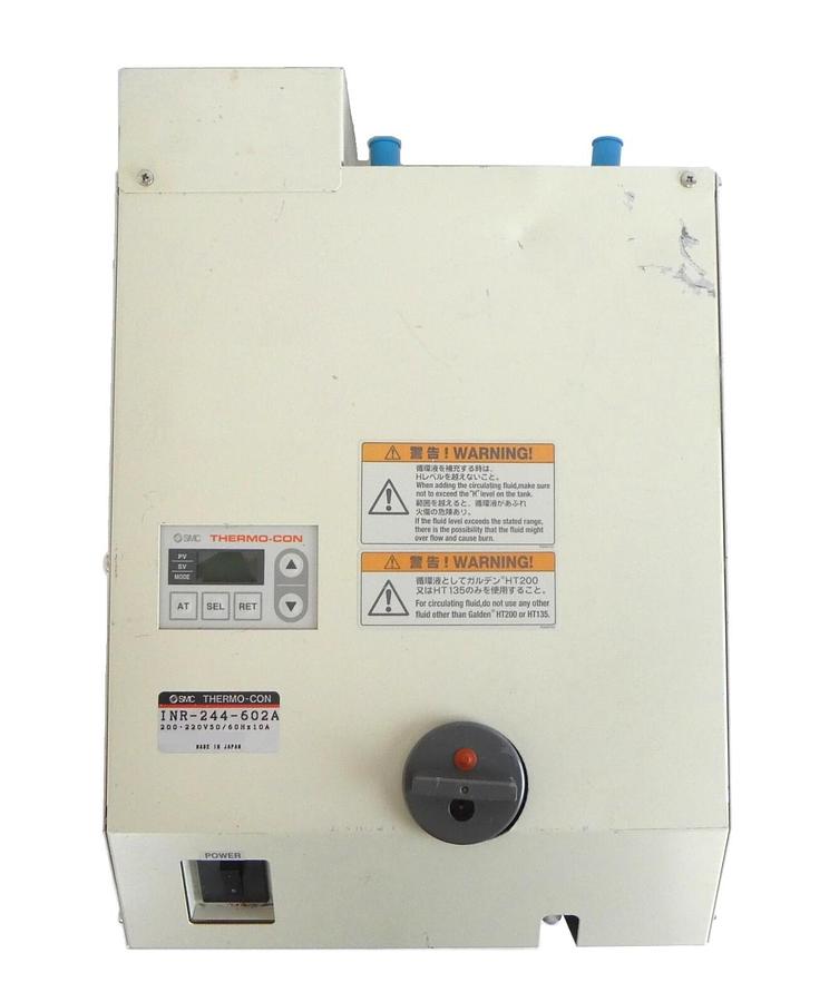 Used SMC INR-244-602A Chiller Heat Exchanger Module THERMO-CON AMAT Working
