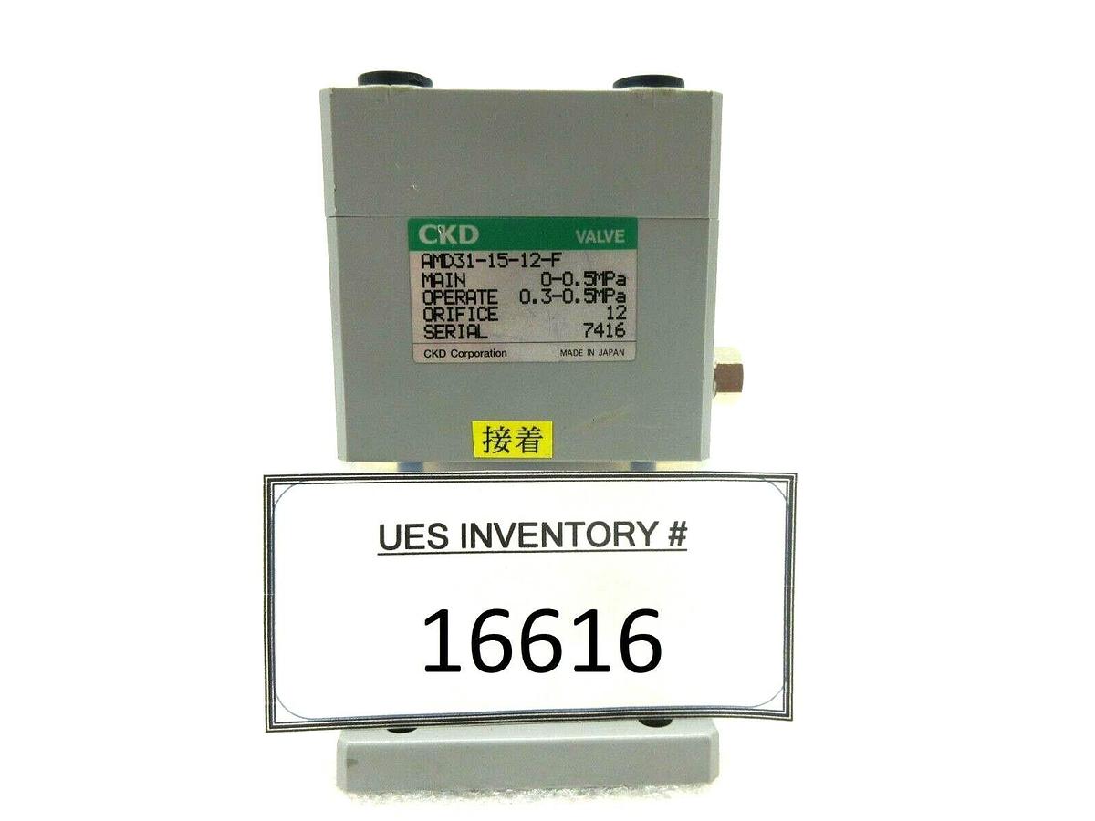 Used CKD AMD31-15-12-F Air Operated Valve Nikon NSR-S202A System Used Working
