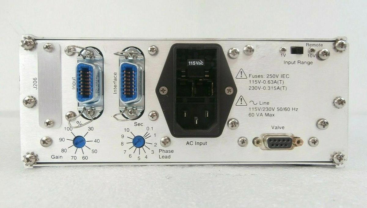 Used MKS Instruments 152H-P0 Automatic Pressure Controller No AC Fuse Panel As-Is