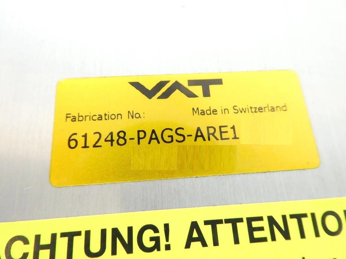 Used VAT 61248-PAGS-ARE1 Butterfly Valve Control System Series 612 Working Surplus