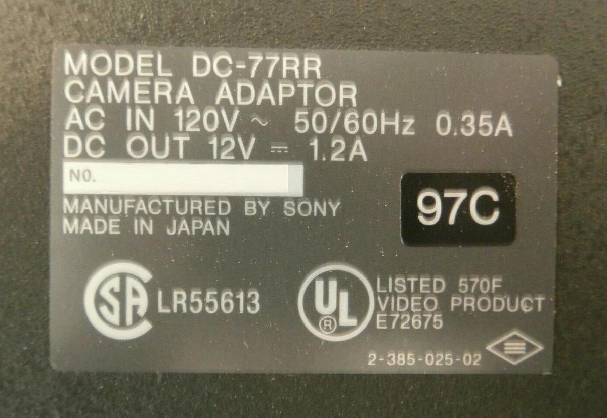Used Sony DC-77RR CCD Adaptor 97C Hitachi S-9300 Scanning Electron Microscope Working