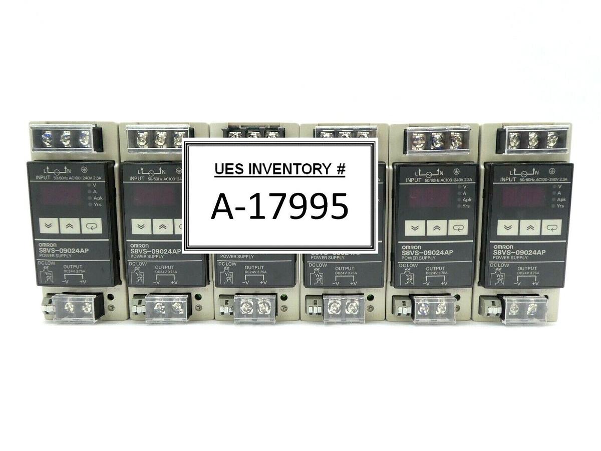 Used Omron S8VS-09024AP Switch Mode Power Supply S8VS Lot of 6 Working Surplus