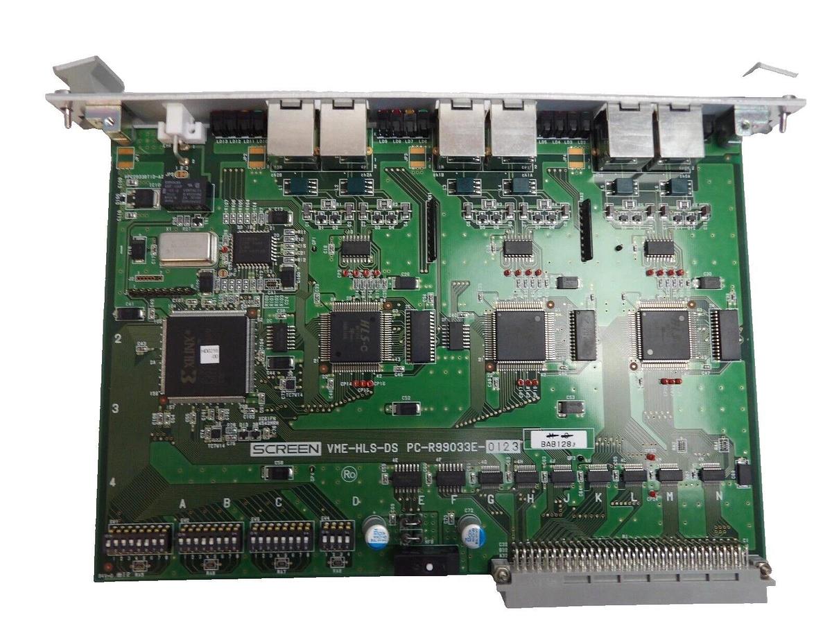 Used DNS Dainippon Screen PC-R99033E-0123 VME PCB Card VME-HLS-DS Working