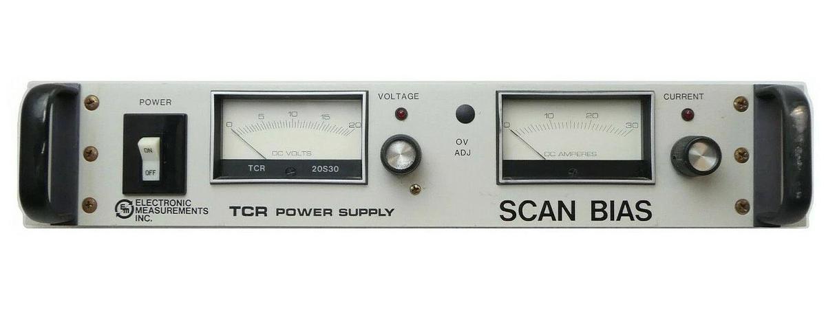 Used Electronic Measurements 20S30-1-0502 TCR Power Supply Scan Bias Varian Working