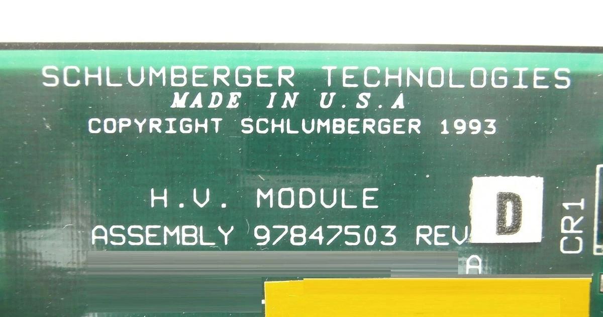 Used Schlumberger Technologies 97847503 H.V. High Voltage Module IDS 10000 Working