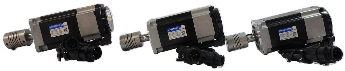 Used Sanyo Denki R2AA06040HCPBLM8 AC Servo Motor SANMOTION R Lot of 3 Working