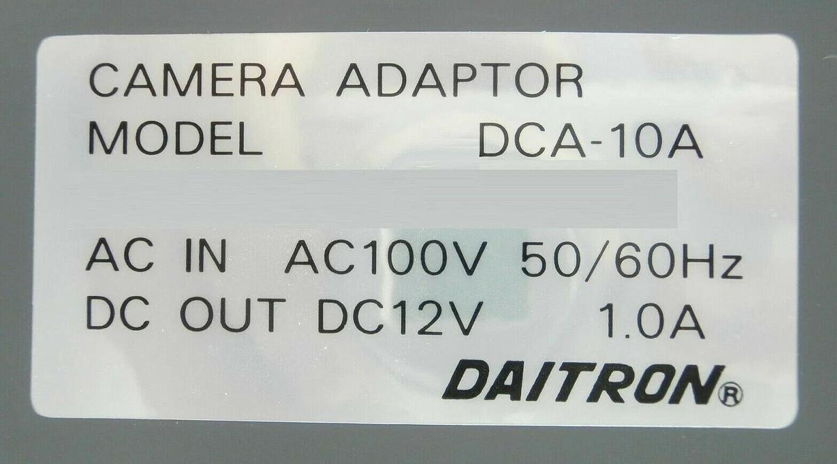 Used Daitron DCA-10A Dual Camera Adaptor JEOL JWS-7555S Working Spare