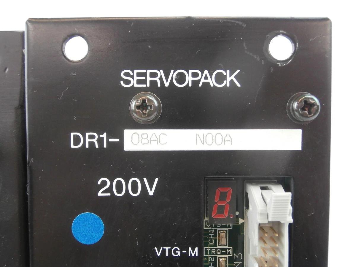 Used Yaskawa DR1-08AC N00A Servo Drive SERVOPACK with Circuit Breaker TEL Working