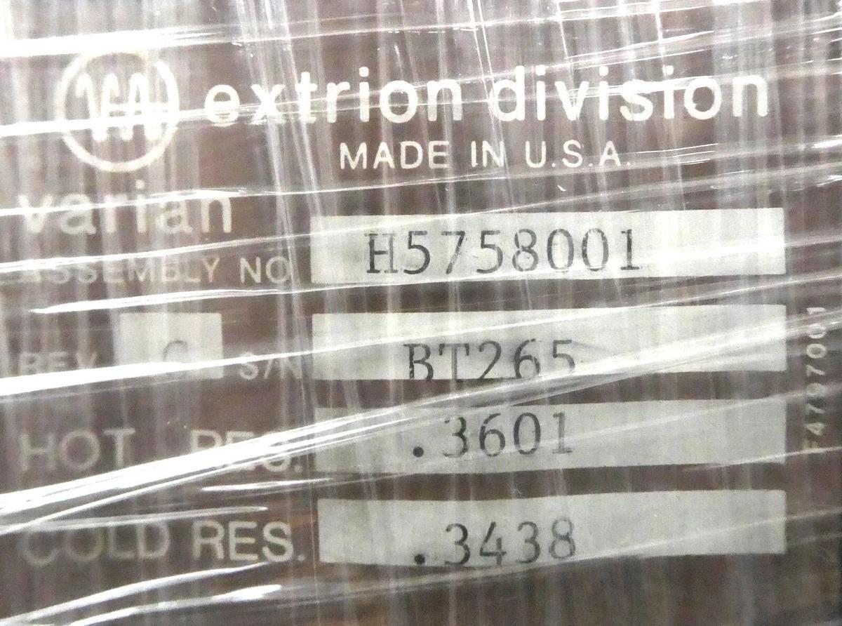 Refurbished Varian Extrion H5758001 Angle Corrector Coil Assembly OEM Refurbished