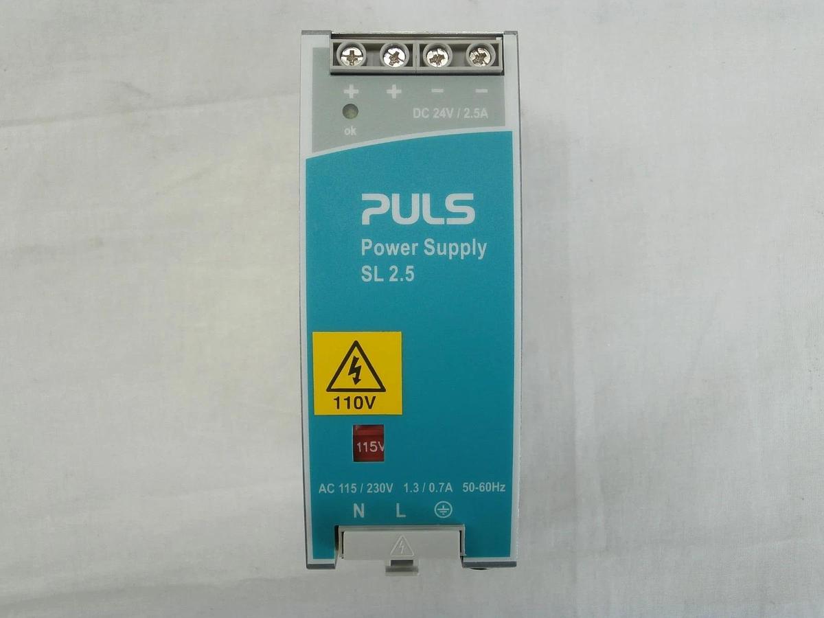 Used PULS SL2.100 DIN Rail 24.5 VDC Power Supply SL 2.5 Reseller Lot of 2 Used