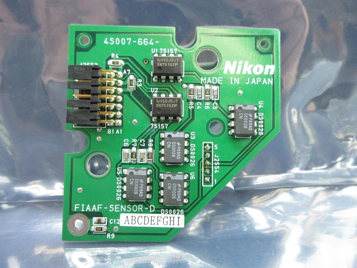 Used Nikon 4S007-664 FIAAF Sensor Interface Board PCB FIAAF-SENSOR-D NSR-S202A Used