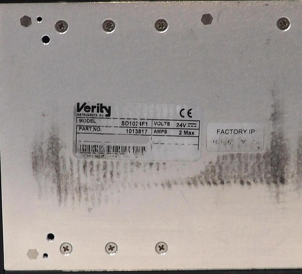 Used Verity Instruments 1013817 Spectrograph SD1024F1 Working