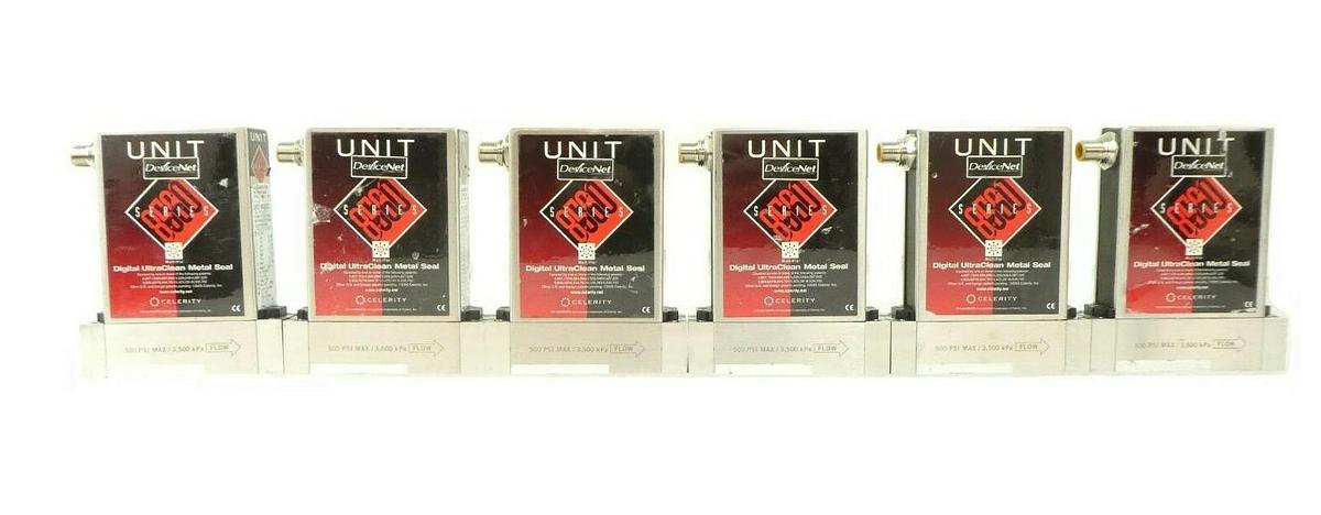 Used Celerity UFC-8565C Mass Flow Controller UNIT Lot of 6 AMAT 0190-16332 Surplus