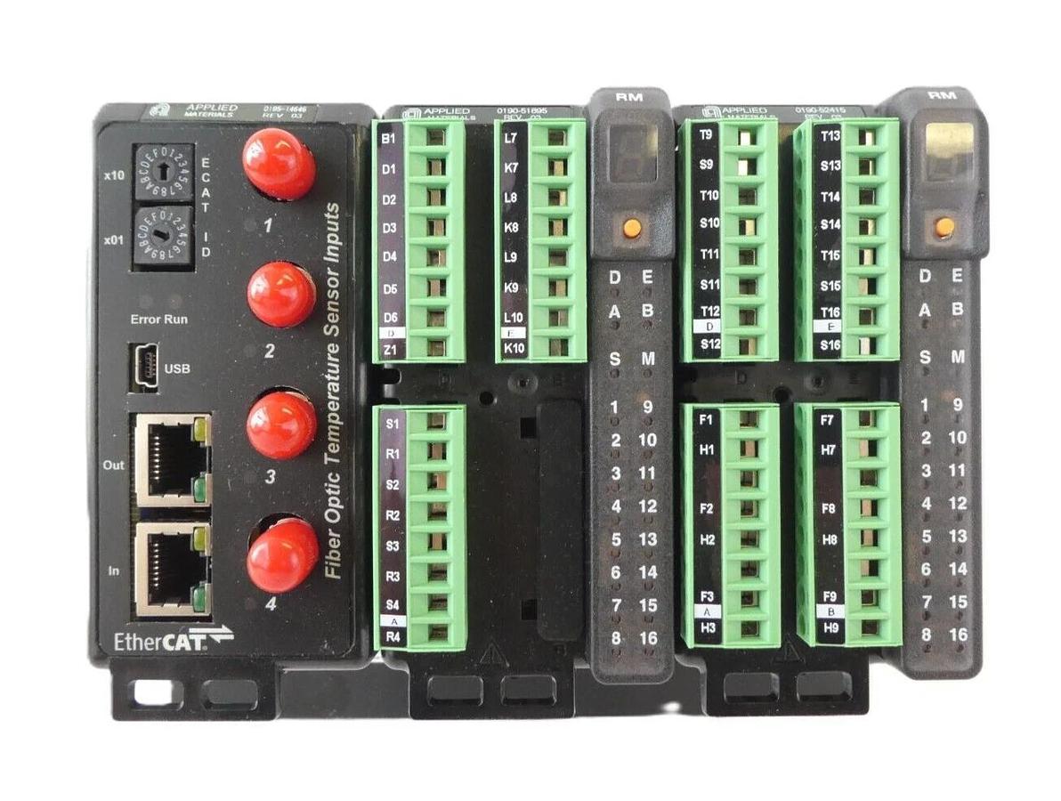 Used AMAT Applied Materials 0195-14978 8-Channel Temperature Controller Working Spare