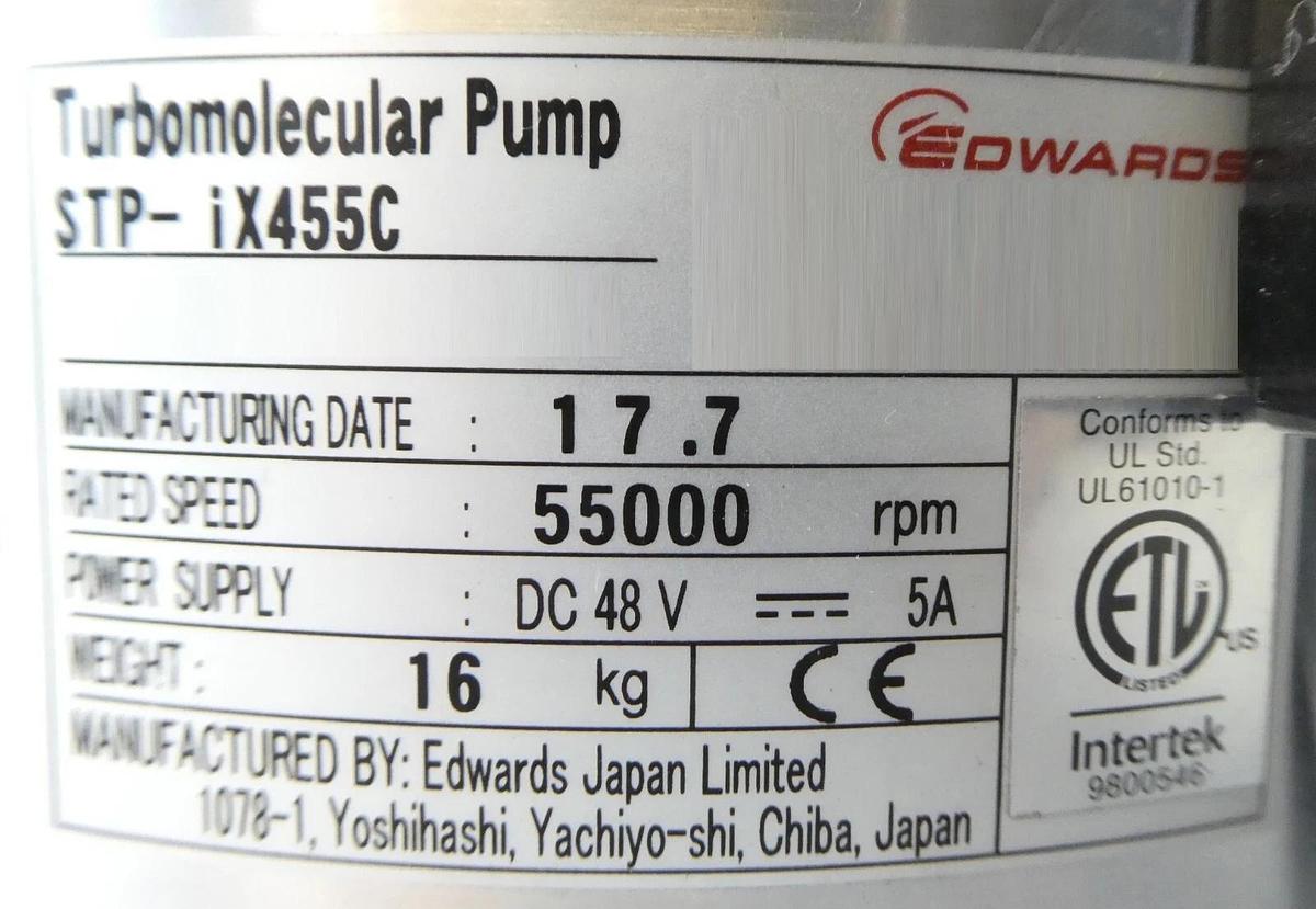 Used STP-iX455C Edwards YT64-1Z-070 Turbomolecular Pump w/Fan Turbo Tested Working