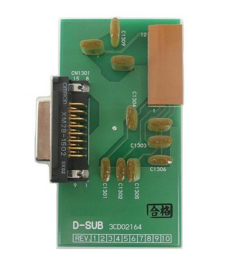 Used Hitachi Kokusai Denki 3CD02164 Connector Board PCB D-SUB Mikro Sonic Working